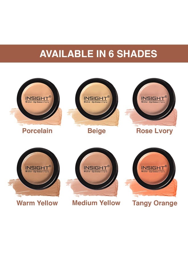 INSIGHT Concealer for All Skin Types | Waterproof & Long Lasting | Buildable Coverage | Easy to Blend | Conceals Pigmentation | Face Makeup | Warm Yellow - 3.5g - Image 2